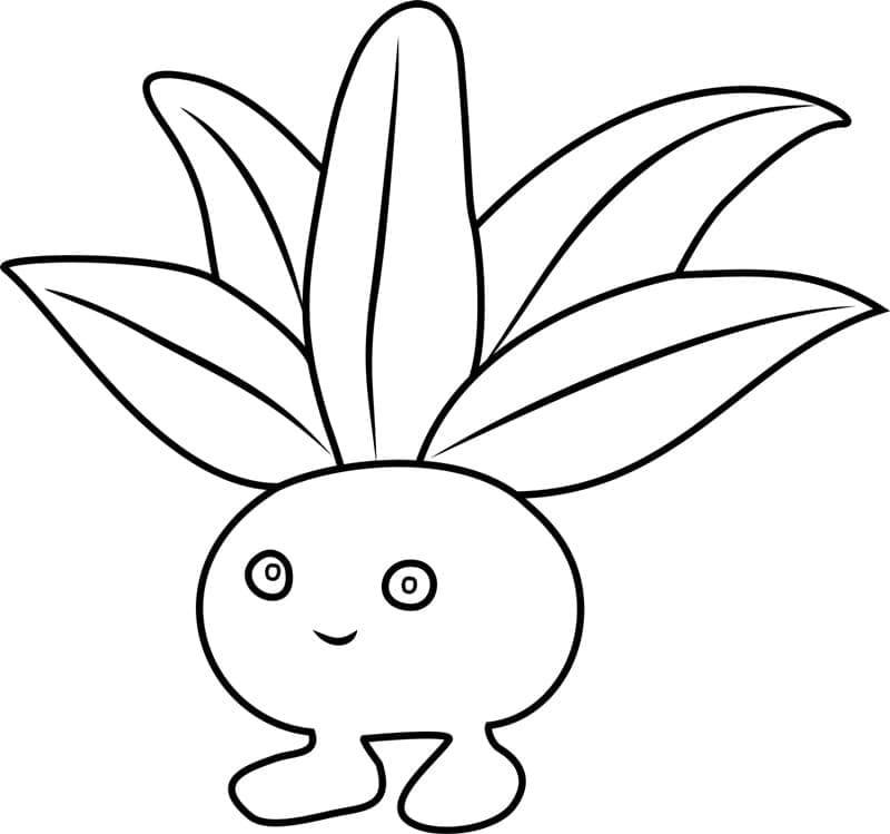 Desenho deOddish Pokemon para colorir