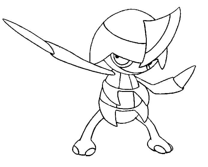 Desenho dePawniard Pokemon para colorir