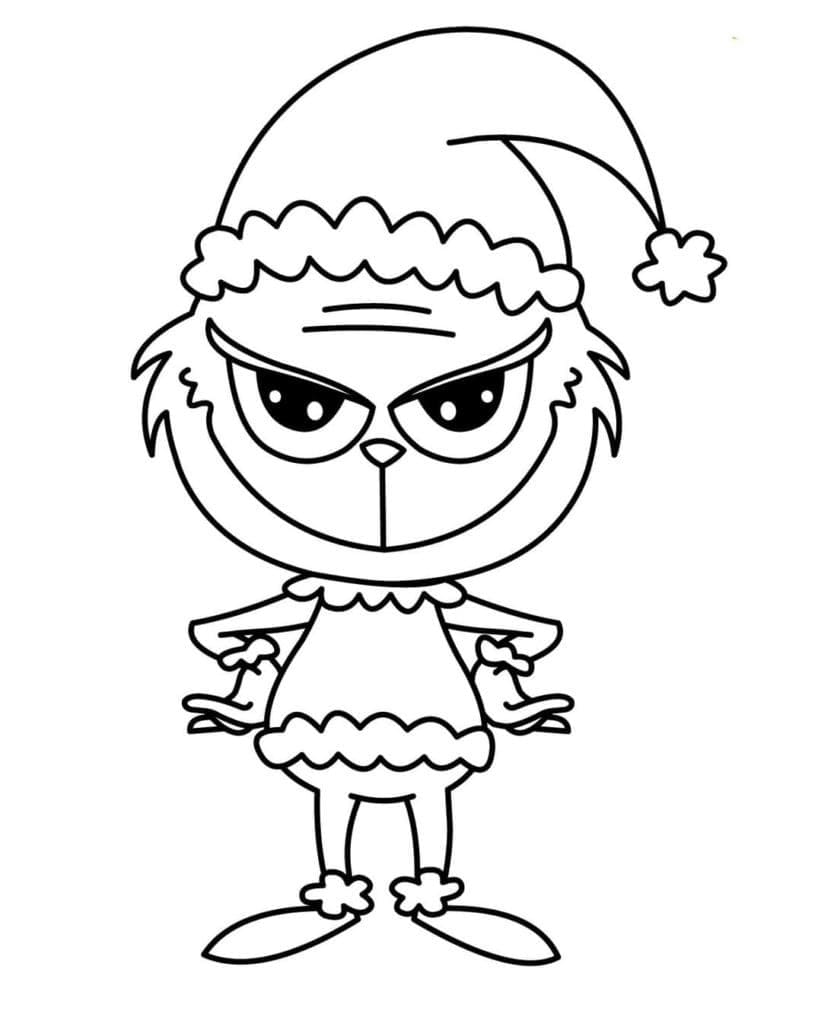 Desenho de Pequeno Grinch para colorir