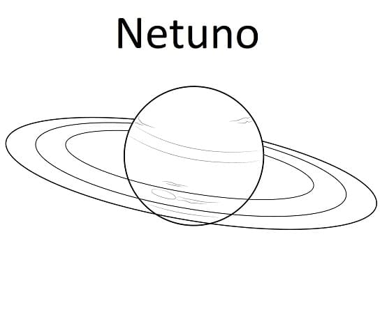 Desenho dePlaneta Netuno 1 para colorir