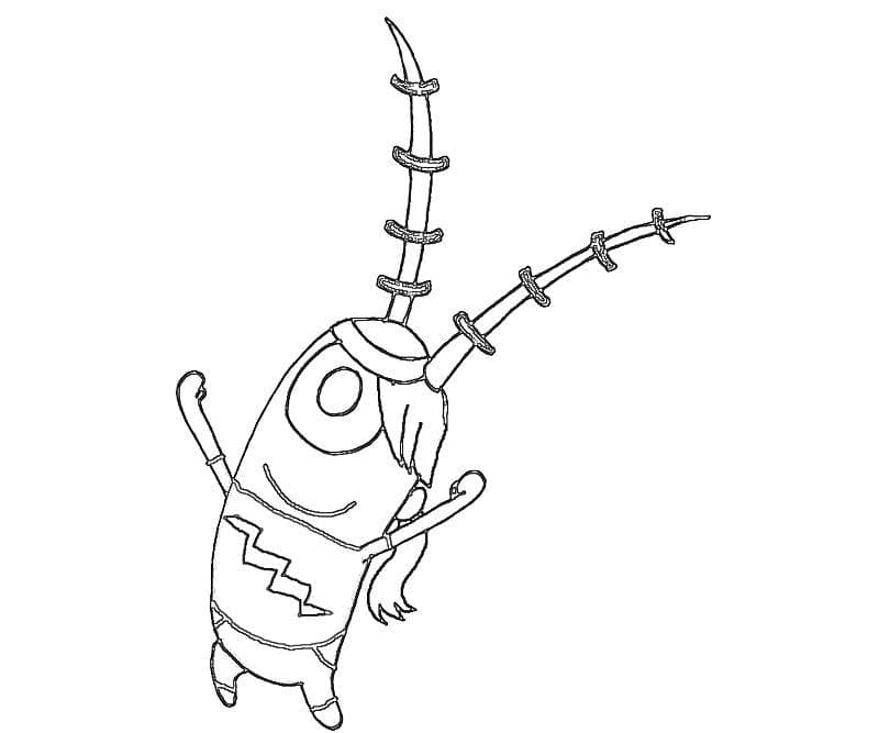 Desenho de Plankton 2 para colorir