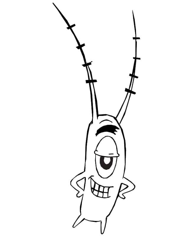 Desenho de Plankton 5 para colorir