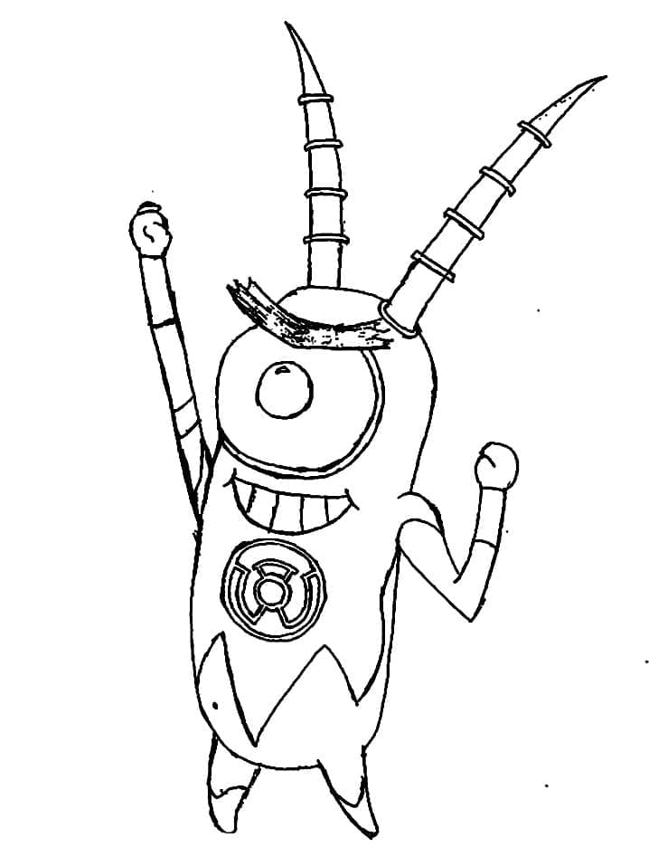 Desenho de Plankton 6 para colorir