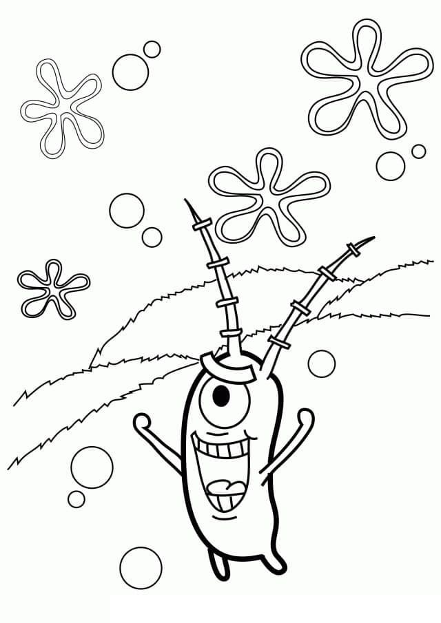 Desenho de Plankton 9 para colorir