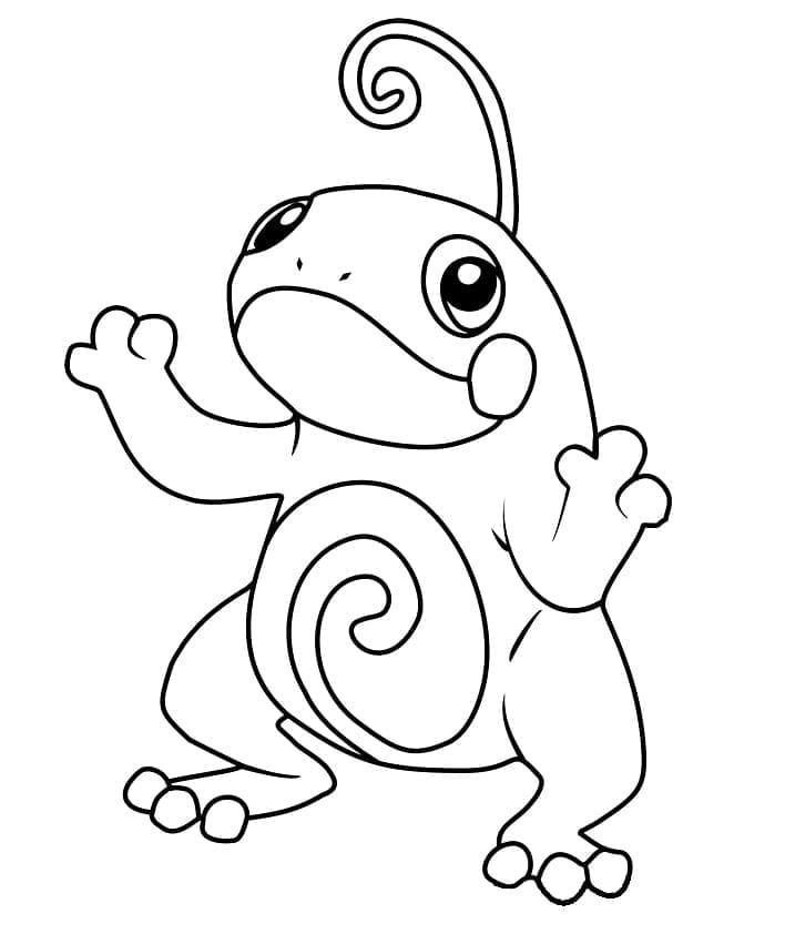 Desenho dePolitoed Pokemon para colorir