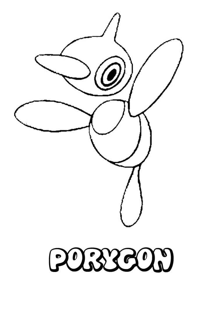 Desenho dePorygon-Z Pokemon para colorir