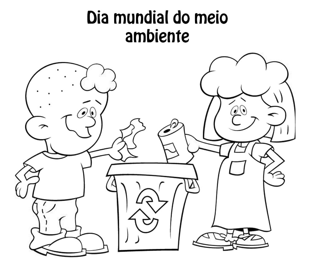 Desenho deProteja o Meio Ambiente para colorir