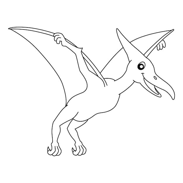 Desenhos de Pterodáctilo para colorir