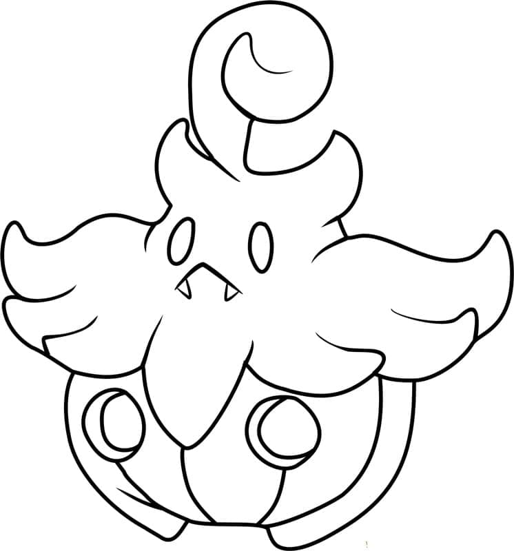 Desenho dePumpkaboo Pokemon para colorir