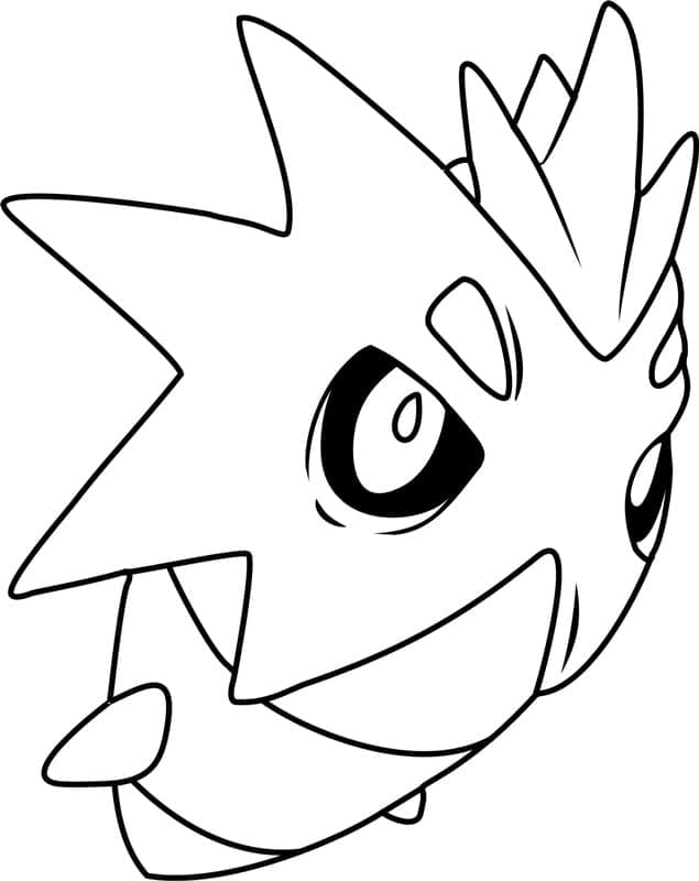 Desenho dePupitar Pokemon para colorir