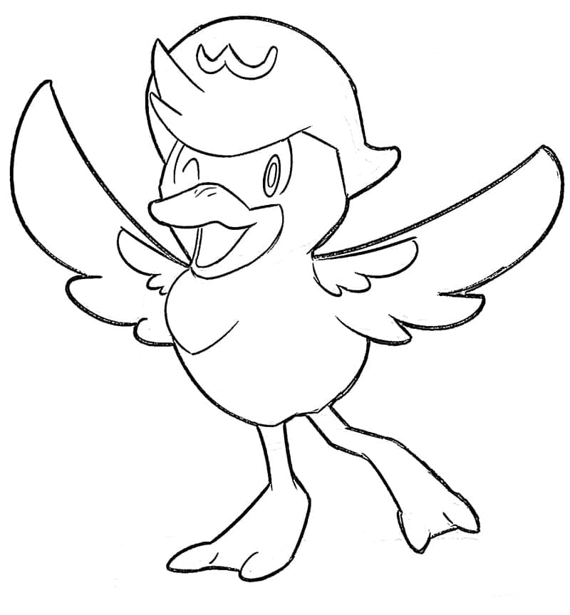 Desenho deQuaxly Pokemon para colorir