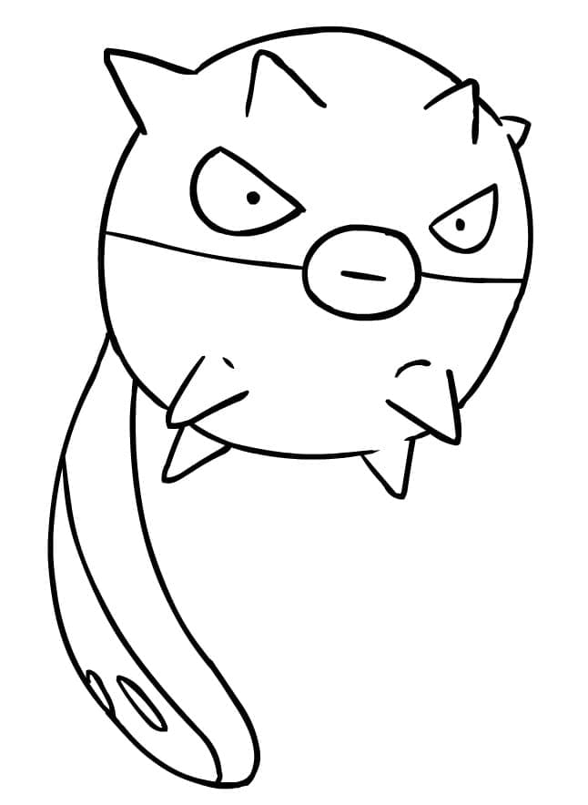 Desenho deQwilfish Pokemon para colorir