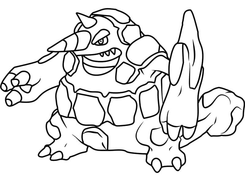 Desenho deRhyperior Pokemon para colorir