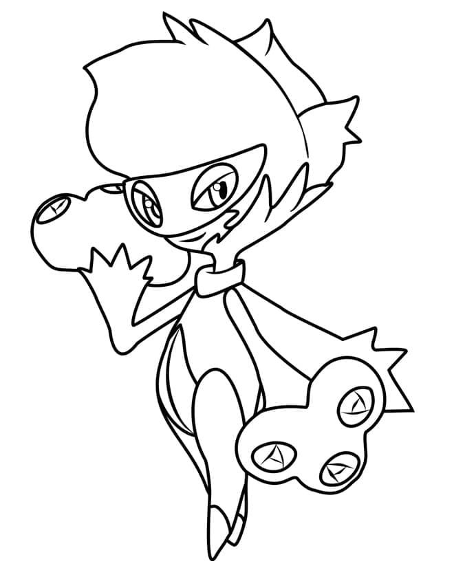 Desenho deRoserade Pokemon para colorir