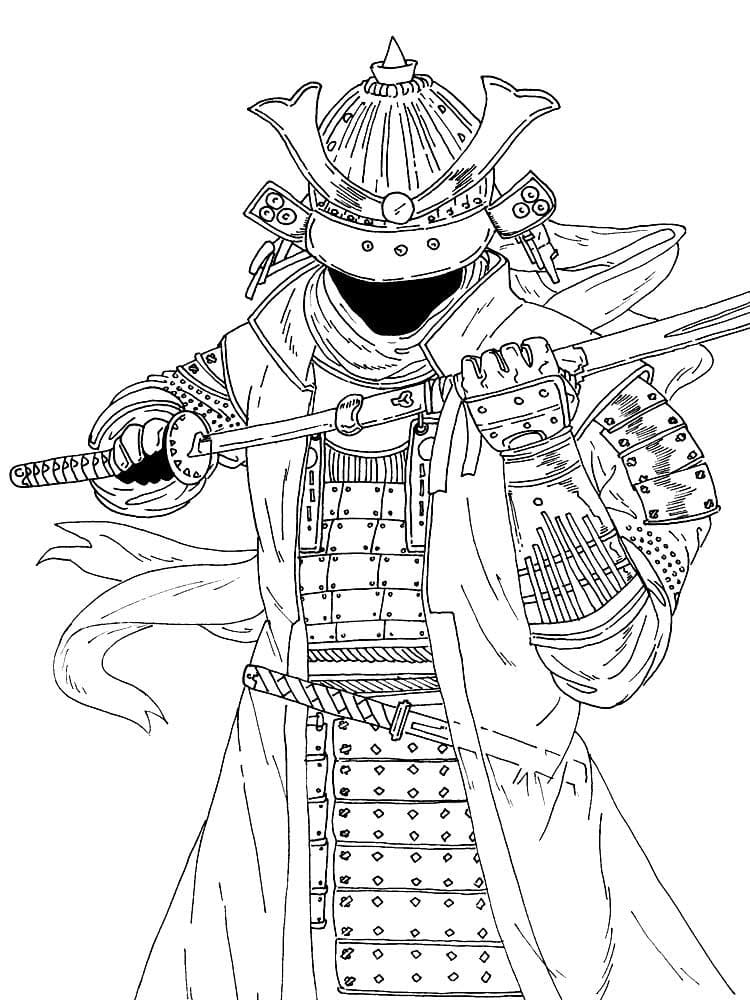 Desenho deSamurai 7 para colorir