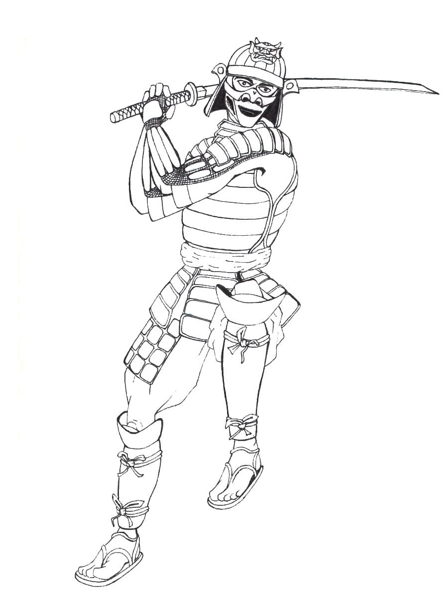 Desenho deSamurai 8 para colorir