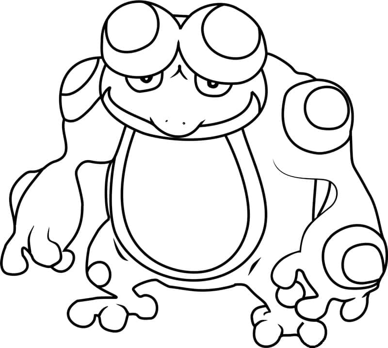 Desenho deSeismitoad Pokemon para colorir