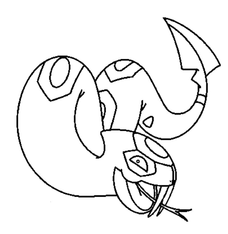 Desenho deSeviper Pokemon para colorir