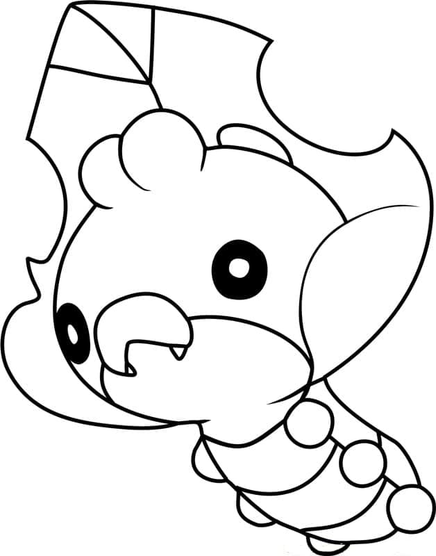 Desenho deSewaddle Pokemon para colorir