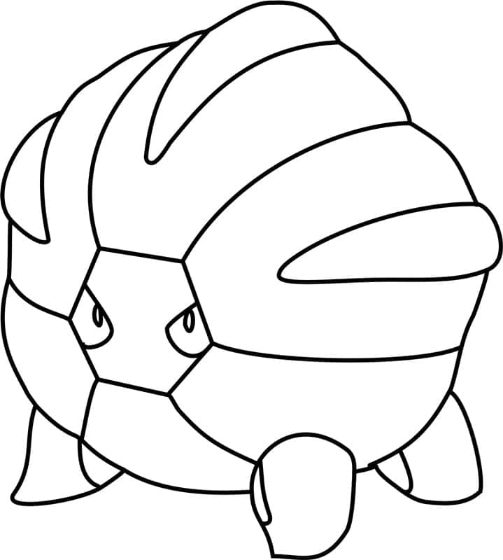 Desenho deShelgon Pokemon para colorir