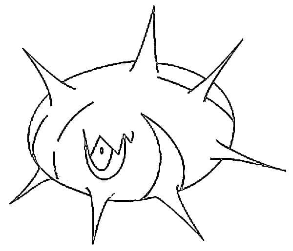 Desenho deSilcoon Pokemon para colorir