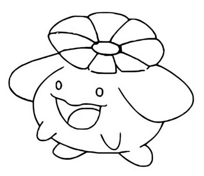 Desenho deSkiploom Pokemon para colorir