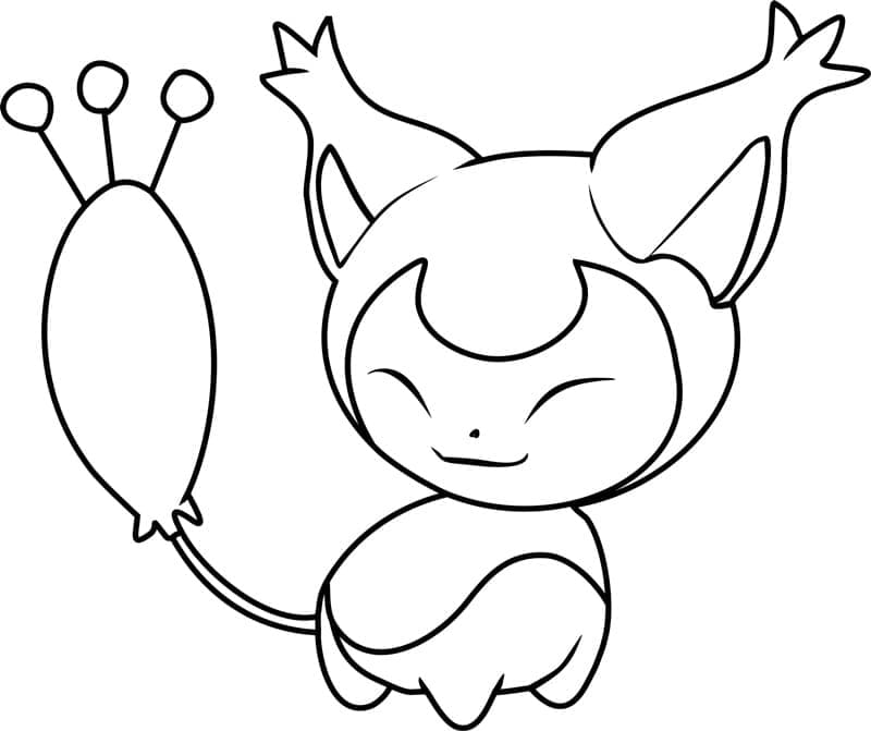 Desenho deSkitty Pokemon para colorir