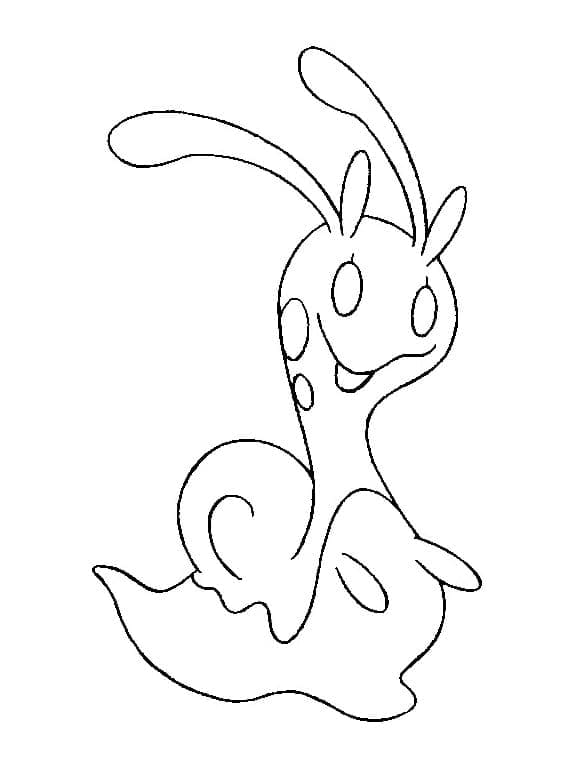 Desenho deSliggoo Pokemon para colorir