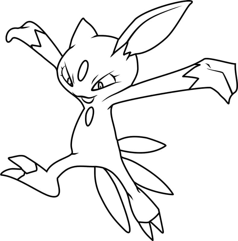 Desenho deSneasel Pokemon para colorir