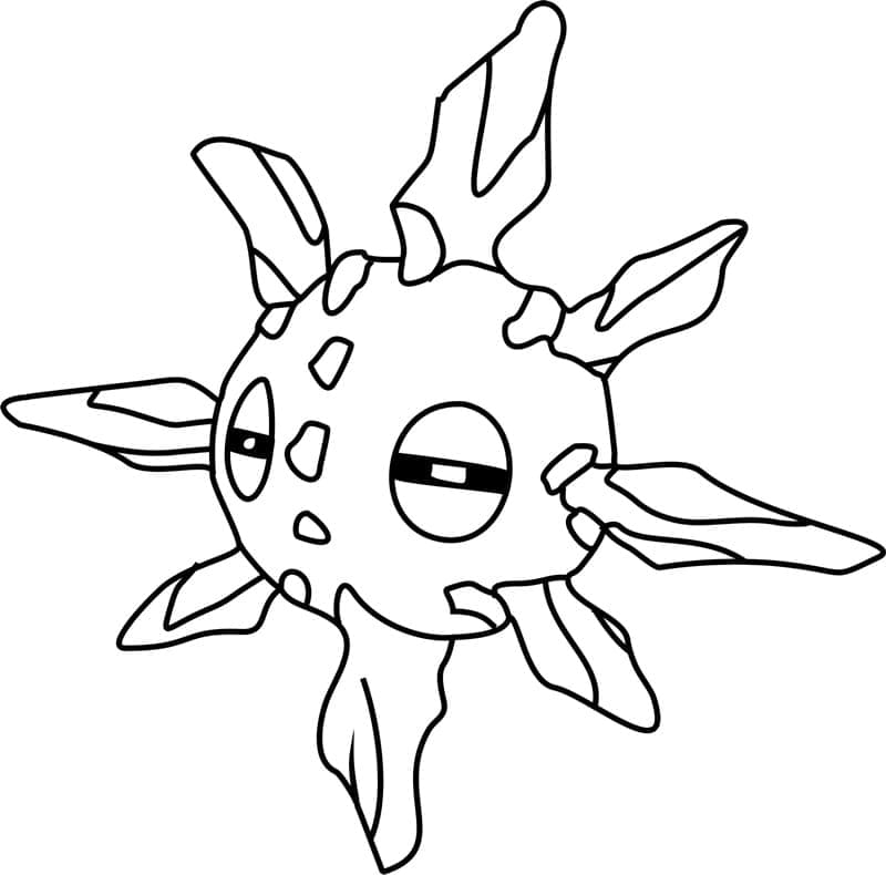 Desenho deSolrock Pokemon para colorir