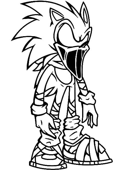 Desenho deSonic Exe 1 para colorir