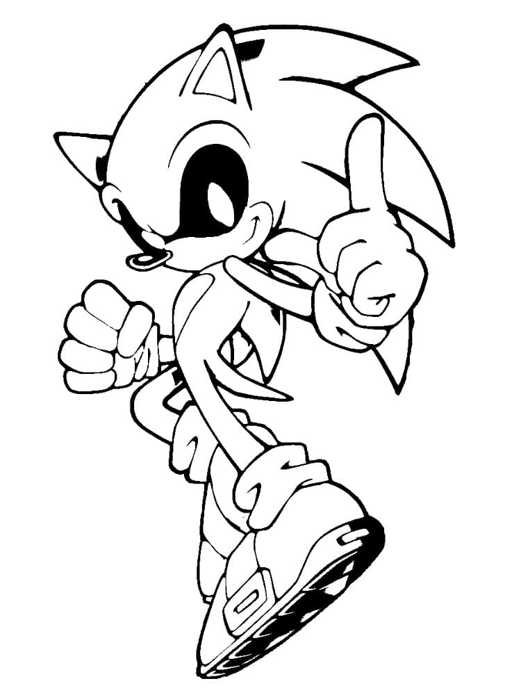 Desenho deSonic Exe 11 para colorir