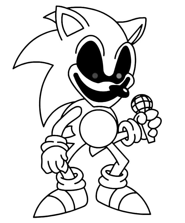 Desenhos de Sonic Exe para colorir