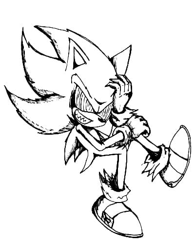 Desenho deSonic Exe 5 para colorir