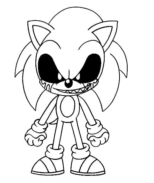 Desenho deSonic Exe 6 para colorir