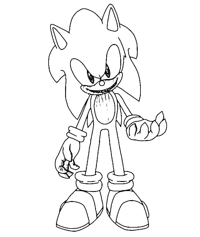 Desenho deSonic Exe 7 para colorir