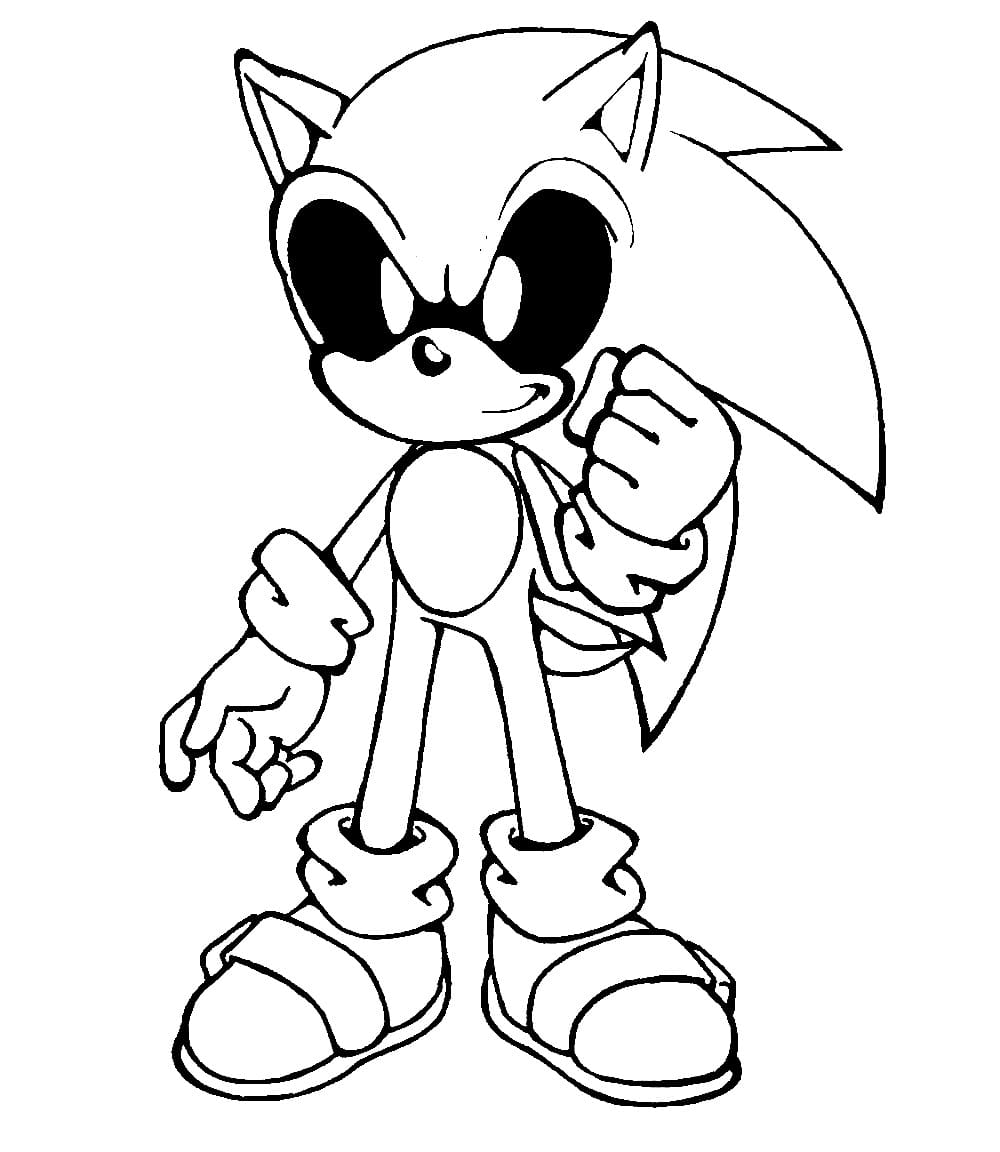 Desenho deSonic Exe 9 para colorir