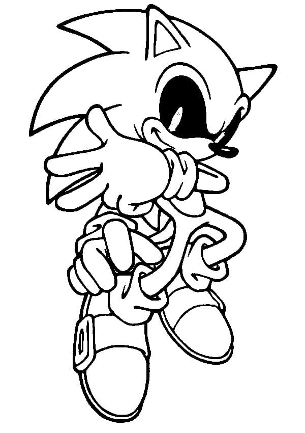 Desenho deSonic Exe Assustador para colorir