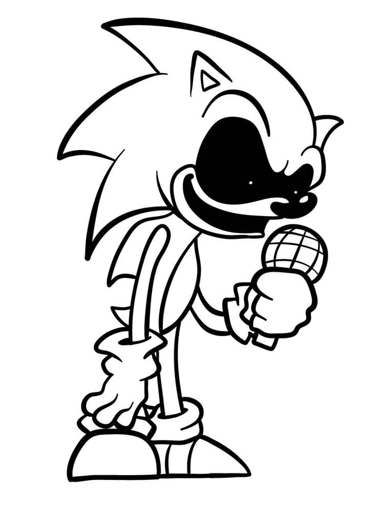 Desenho deSonic Exe Malvado para colorir