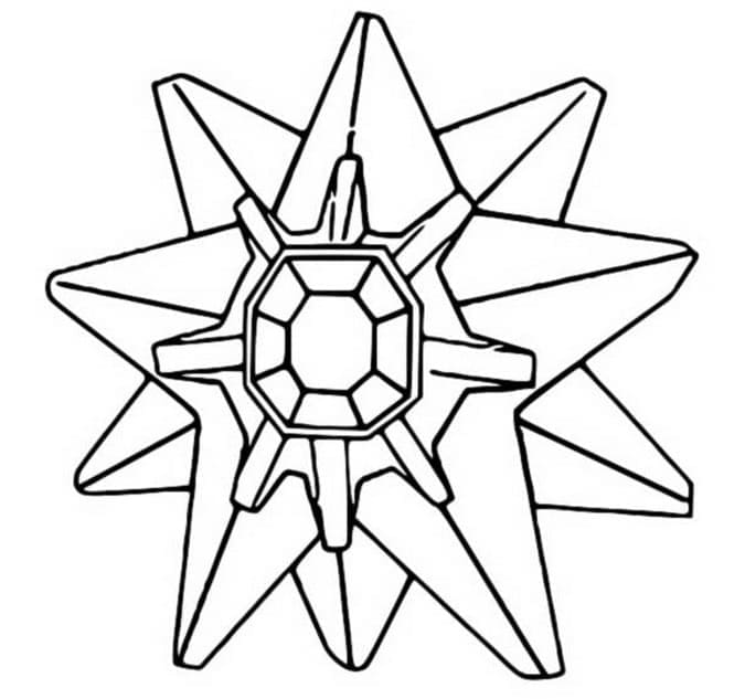 Desenho deStarmie Pokemon para colorir