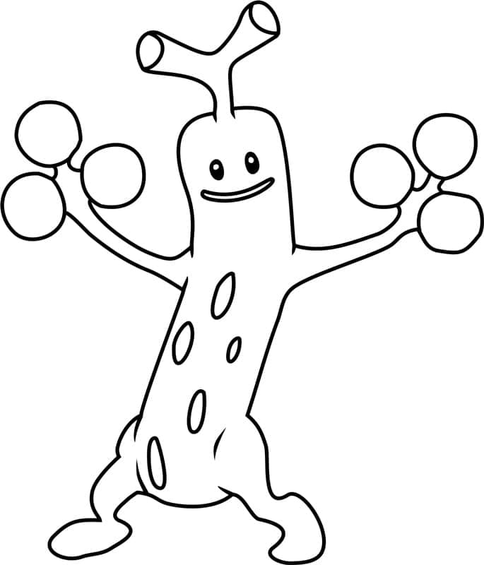 Desenho deSudowoodo Pokemon para colorir