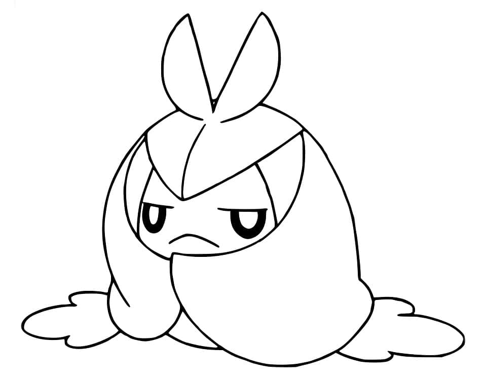 Desenho deSwadloon Pokemon para colorir