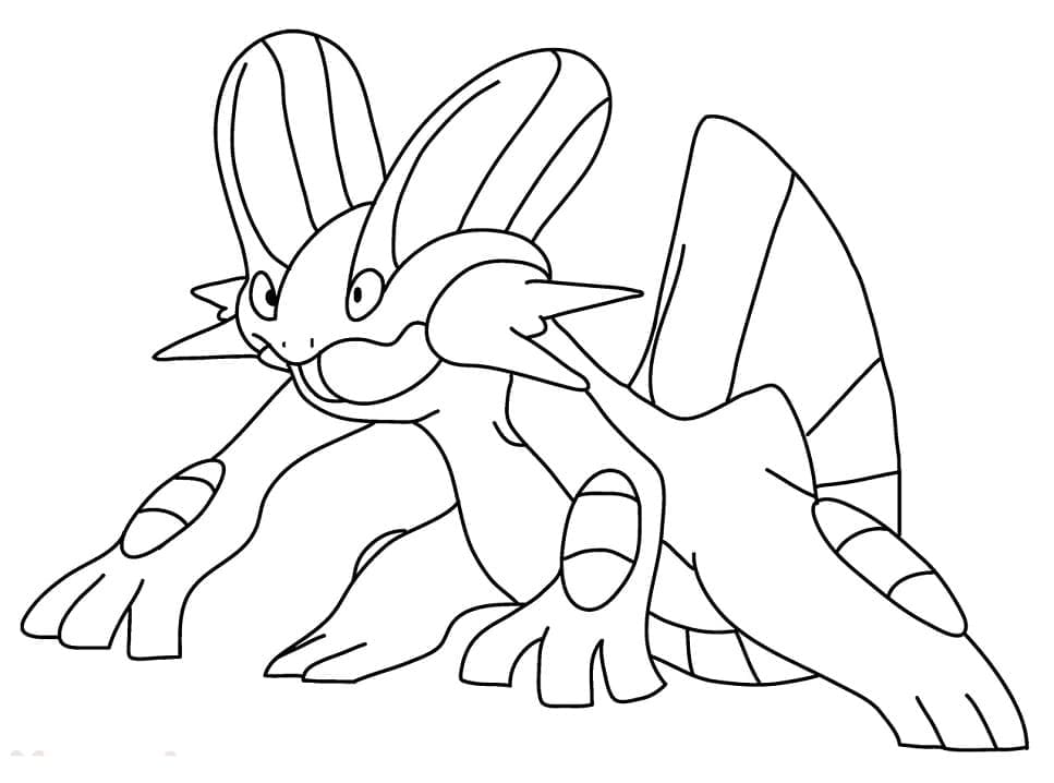 Desenho deSwampert Pokemon para colorir