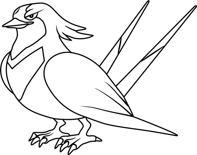 Desenho deSwellow Pokemon para colorir