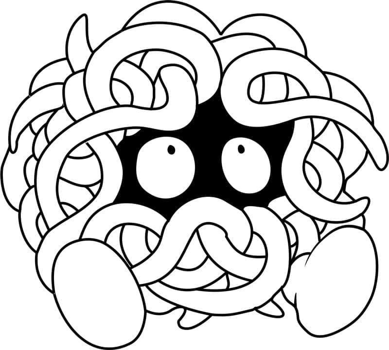 Desenho deTangela Pokemon para colorir