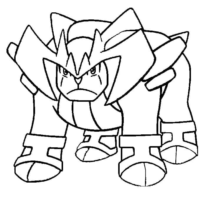 Desenho deTerrakion Pokemon para colorir