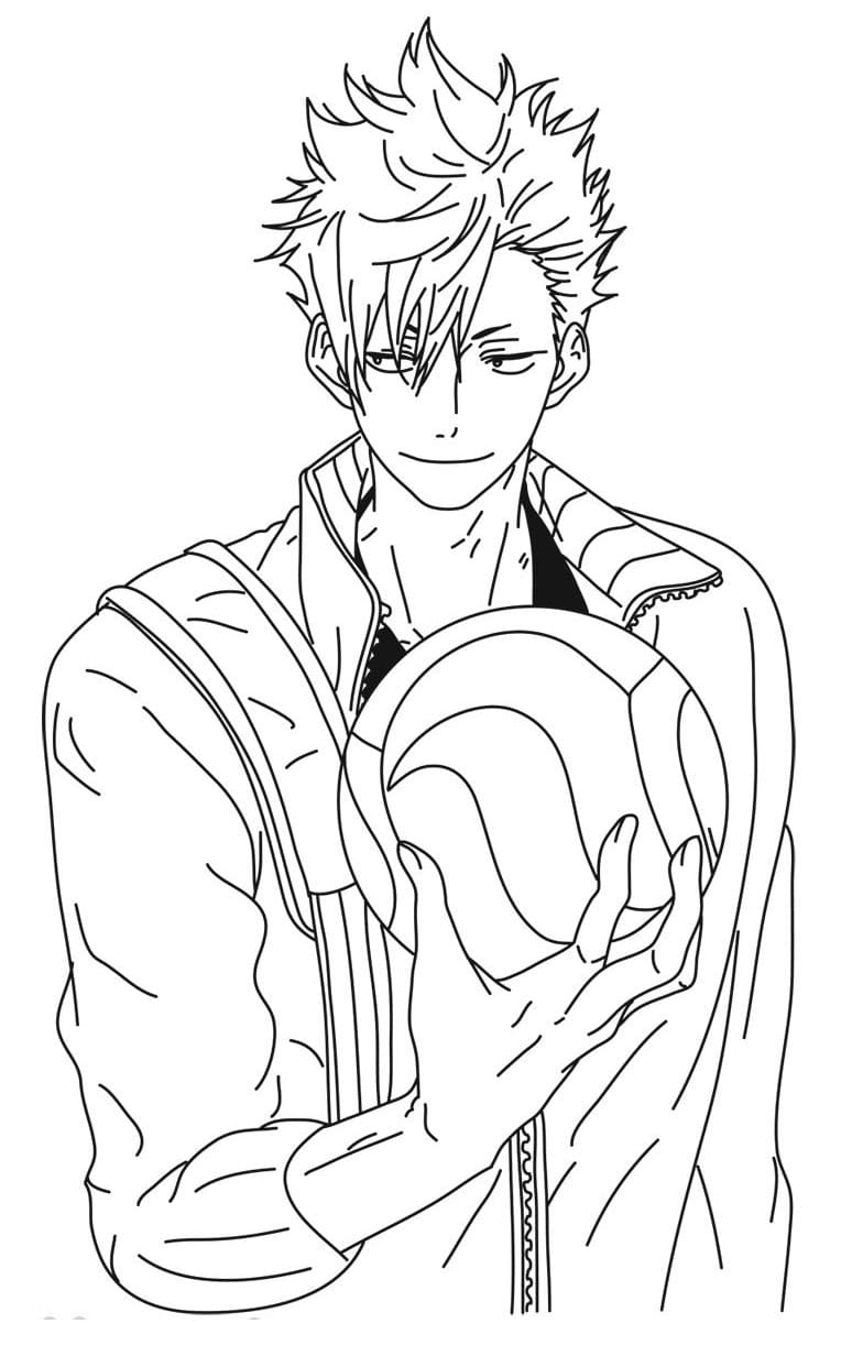 Desenho deTetsuro Kuroo para colorir