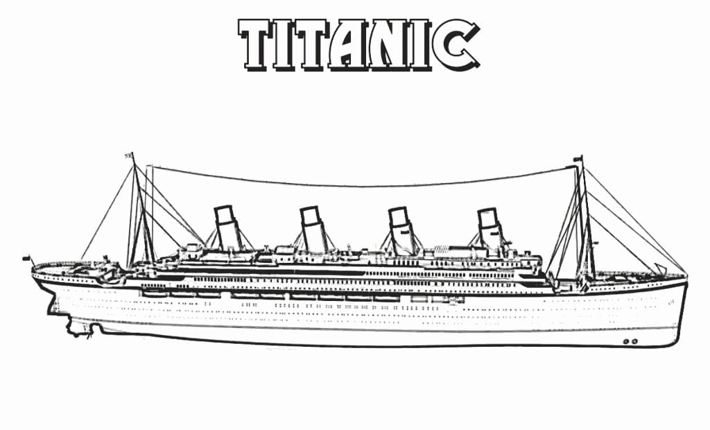 Desenho deTitanic 1 para colorir