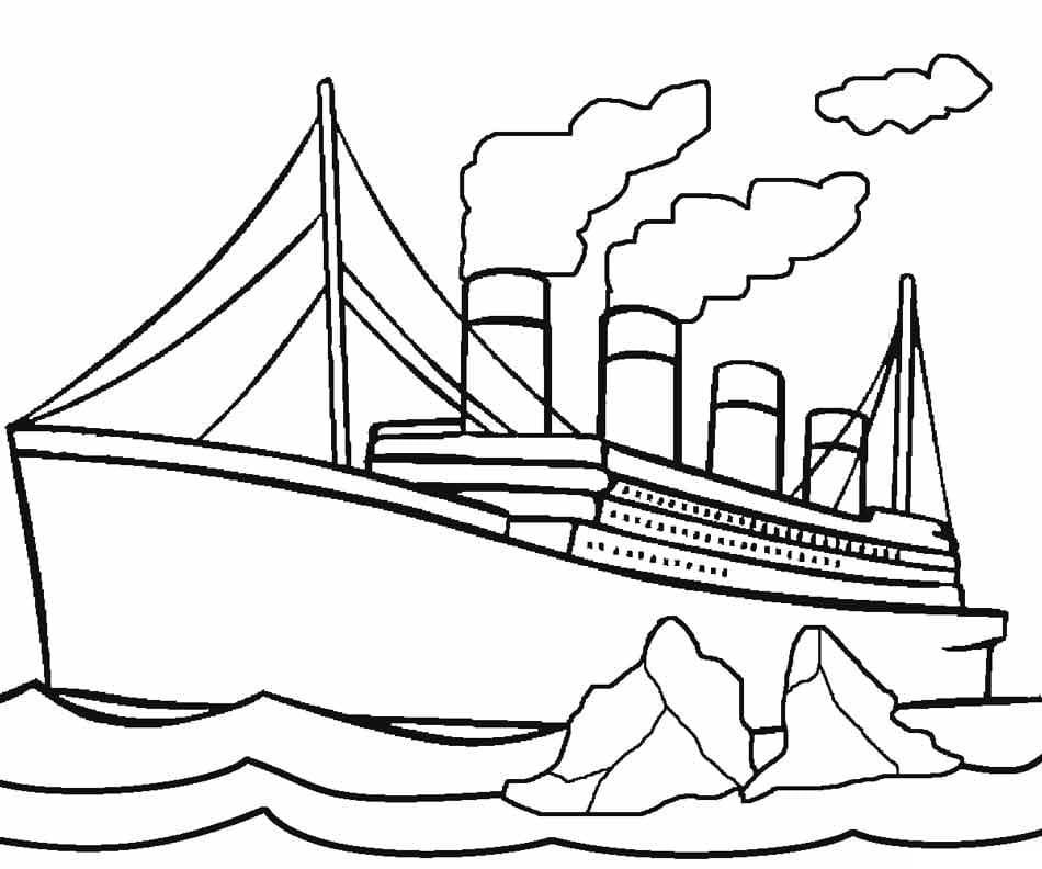 Desenho deTitanic 6 para colorir