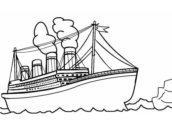 Desenho deTitanic 8 para colorir